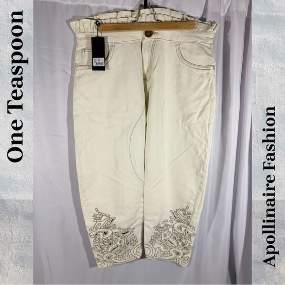 One Teaspoon Pants - ONE TEASPOON LE CULT PANTS IN CREAM SIZE 29 NWT